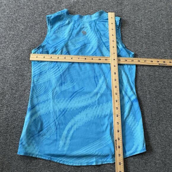 Mountain Hardwear Womens Small Blue Pattern Printed Tank Top Athletic - Picture 6 of 7